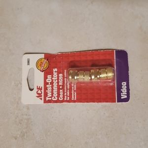 2 Pack New Twist-on Connectors Coax RG59 Ace 30803